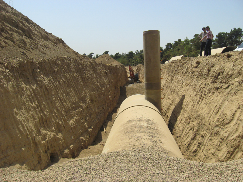 Chitgar Flood Collecting Pipelines and Detention Basin